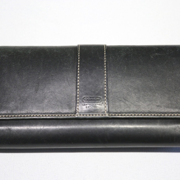 Coach Leather Trifold Wallet - Picture 1 of 5